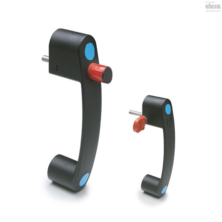 Elesa Handle with safety locking device, EBR.150-CH-6-16-C5 EBR-CH